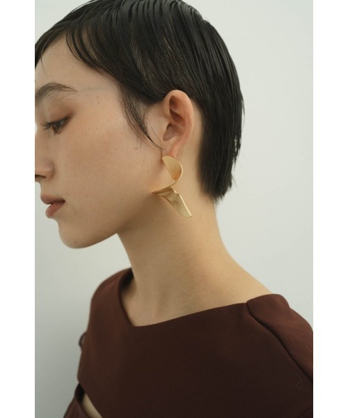 wave earring/pierced（ピアス（両耳用））｜Knuth Marf 