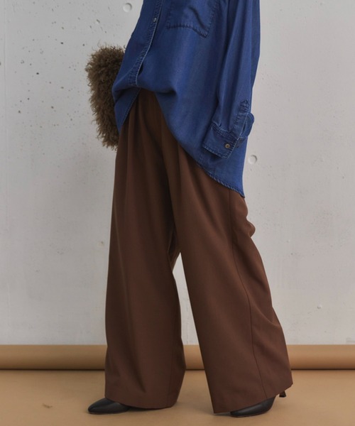 ドゥ アルシーヴ（Doux archives）/ＲＥＦＬＡＸ機能性素材ツータックパンツ セール】REFLAX機能性素材ツータックパンツ（その他パンツ）｜DOUX