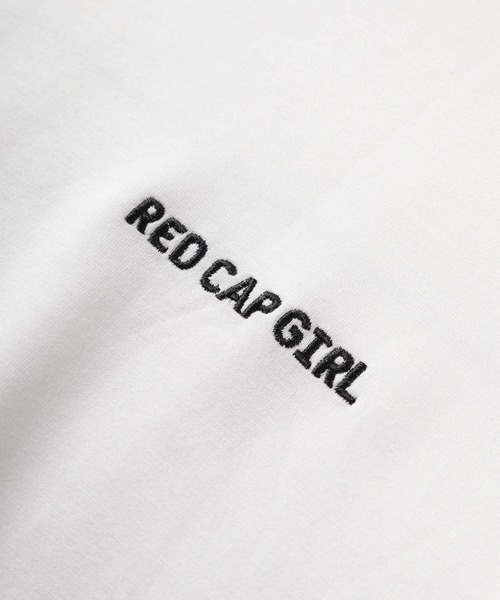 Red Cap Girl(レッドキャプガール)の「【70】【Red Cap Girl/レッドキャップガール】ガールイラスト フード配色 ポンチパーカー 接触冷感 オーバーサイズ バックプリント ユニセックス 推し活(パーカー・メンズ・ブルー/ピンク/ブラック/ホワイト/チャコールグレー・M/L)」の16枚目の写真