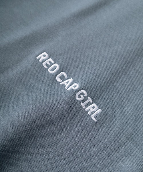 Red Cap Girl(レッドキャプガール)の「【70】【Red Cap Girl/レッドキャップガール】ガールイラスト フード配色 ポンチパーカー 接触冷感 オーバーサイズ バックプリント ユニセックス 推し活(パーカー・メンズ・ブルー/ピンク/ブラック/ホワイト/チャコールグレー・M/L)」の18枚目の写真