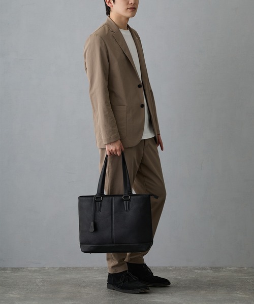 GUSCIO UOMO(グッシオ ウォーモ)の「【グッシオウォーモ】ビジネストートバッグ(ビジネスバッグ・メンズ・ダークグレー/ネイビー/ブラック/チョコ・FREE)」の8枚目の写真
