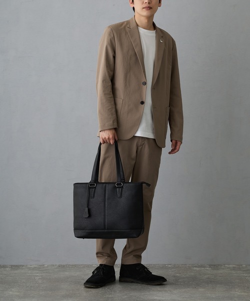 GUSCIO UOMO(グッシオ ウォーモ)の「【グッシオウォーモ】ビジネストートバッグ(ビジネスバッグ・メンズ・ダークグレー/ネイビー/ブラック/チョコ・FREE)」の9枚目の写真