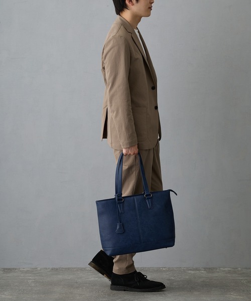 GUSCIO UOMO(グッシオ ウォーモ)の「【グッシオウォーモ】ビジネストートバッグ(ビジネスバッグ・メンズ・ダークグレー/ネイビー/ブラック/チョコ・FREE)」の16枚目の写真