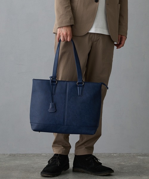 GUSCIO UOMO(グッシオ ウォーモ)の「【グッシオウォーモ】ビジネストートバッグ(ビジネスバッグ・メンズ・ダークグレー/ネイビー/ブラック/チョコ・FREE)」の17枚目の写真