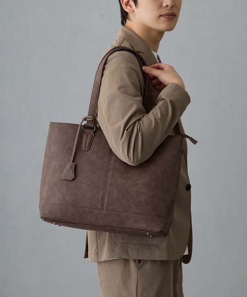 GUSCIO UOMO(グッシオ ウォーモ)の「【グッシオウォーモ】ビジネストートバッグ(ビジネスバッグ・メンズ・ダークグレー/ネイビー/ブラック/チョコ・FREE)」の18枚目の写真