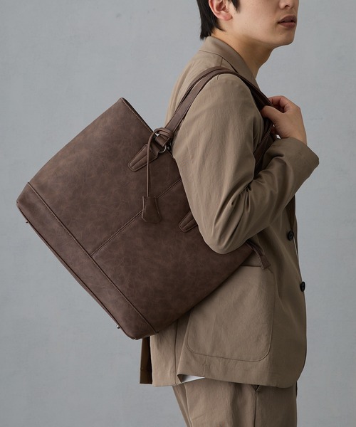 GUSCIO UOMO(グッシオ ウォーモ)の「【グッシオウォーモ】ビジネストートバッグ(ビジネスバッグ・メンズ・ダークグレー/ネイビー/ブラック/チョコ・FREE)」の19枚目の写真