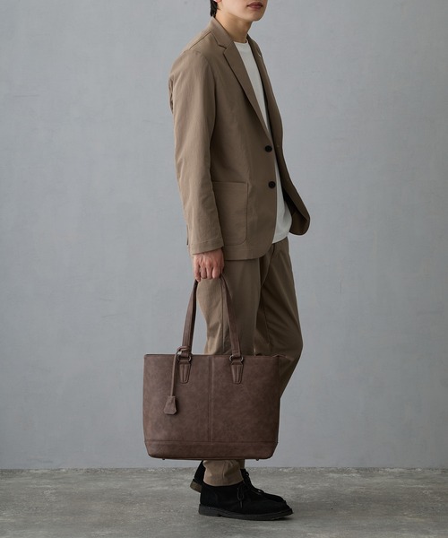 GUSCIO UOMO(グッシオ ウォーモ)の「【グッシオウォーモ】ビジネストートバッグ(ビジネスバッグ・メンズ・ダークグレー/ネイビー/ブラック/チョコ・FREE)」の20枚目の写真