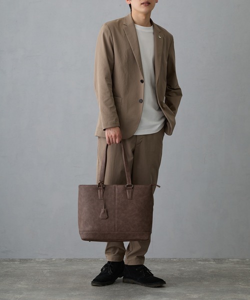 GUSCIO UOMO(グッシオ ウォーモ)の「【グッシオウォーモ】ビジネストートバッグ(ビジネスバッグ・メンズ・ダークグレー/ネイビー/ブラック/チョコ・FREE)」の21枚目の写真