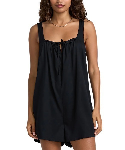 RVCA（ルーカ）の「【RVCA/ルーカ】25SS OLIVER ROMPER/リボンロンパース（ワンピース・レディース・ブラック・SMALL/X-SMALL）」の2枚目の写真