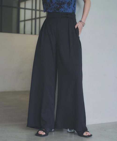 HARE（ハレ）の「チャイナボタンワイドパンツ(HARE)（その他パンツ・レディース・グリーン/ブラック・FREE）」の7枚目の写真