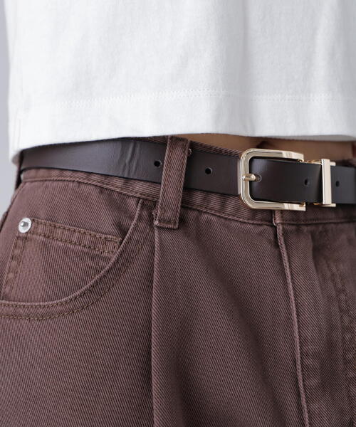 FREE'S MART(フリーズマート)の「リバーシブルミドルベルト(ベルト・レディース・ベージュ/ブラック・フリ-)」の12枚目の写真