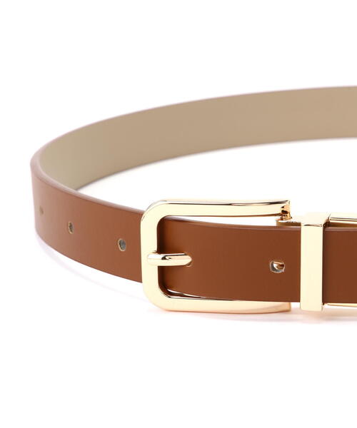 FREE'S MART(フリーズマート)の「リバーシブルミドルベルト(ベルト・レディース・ベージュ/ブラック・フリ-)」の5枚目の写真