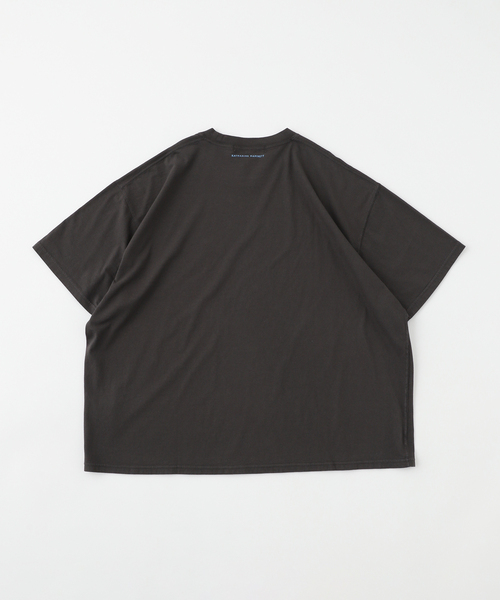 KATHARINE HAMNETT(キャサリンハムネット)の「KATHARINE HAMNETT/キャサリン ハムネット OVERDYED TEE- PEACE(Tシャツ/カットソー・メンズ・ネイビー/ベージュ系その他・MEDIUM/LARGE)」の3枚目の写真