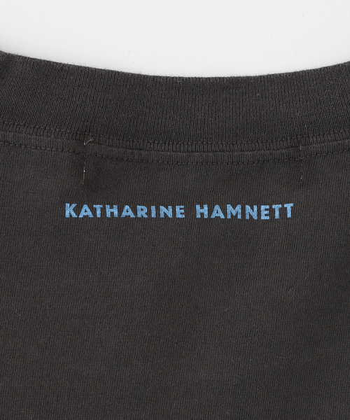 KATHARINE HAMNETT(キャサリンハムネット)の「KATHARINE HAMNETT/キャサリン ハムネット OVERDYED TEE- PEACE(Tシャツ/カットソー・メンズ・ネイビー/ベージュ系その他・MEDIUM/LARGE)」の8枚目の写真