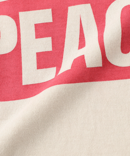 KATHARINE HAMNETT(キャサリンハムネット)の「KATHARINE HAMNETT/キャサリン ハムネット OVERDYED TEE- PEACE(Tシャツ/カットソー・メンズ・ネイビー/ベージュ系その他・MEDIUM/LARGE)」の10枚目の写真