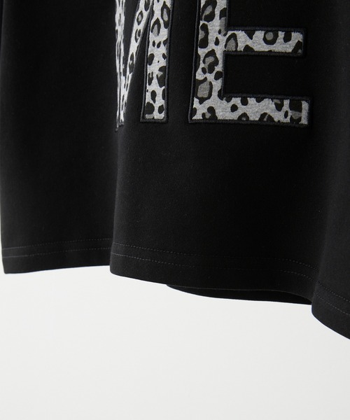napinna maison(ナピナメゾン)の「【napinna maison×HIINA】グラフィックロゴスウェット半袖T(ショート丈/ビッグシルエット)(Tシャツ/カットソー・レディース・ネイビー/グレー/ブラック・M/L)」の21枚目の写真