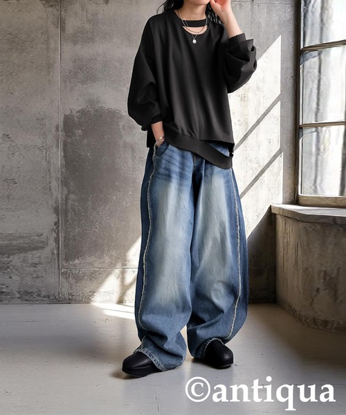 antiqua(アンティカ)の「ポンチデザイントップス(その他トップス・レディース・ホワイト/ブラック・ONESIZE)」の17枚目の写真