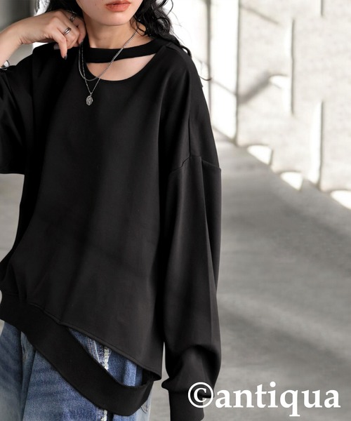 antiqua(アンティカ)の「ポンチデザイントップス(その他トップス・レディース・ホワイト/ブラック・ONESIZE)」の18枚目の写真
