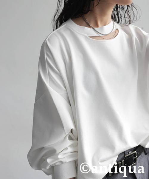 antiqua(アンティカ)の「ポンチデザイントップス(その他トップス・レディース・ホワイト/ブラック・ONESIZE)」の15枚目の写真