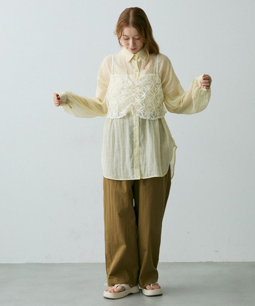 Crisp（クリスプ）の「２タックイージーパンツ（その他パンツ・レディース・ブラック/ブラウン/イエロー・FREE）」の19枚目の写真