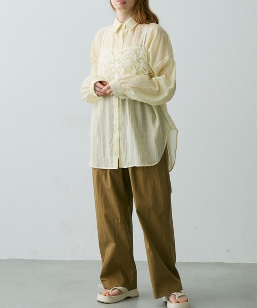 Crisp（クリスプ）の「２タックイージーパンツ（その他パンツ・レディース・ブラック/ブラウン/イエロー・FREE）」の18枚目の写真