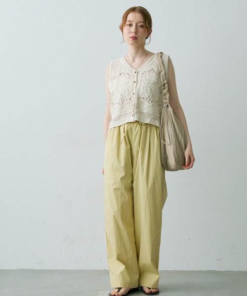 Crisp（クリスプ）の「２タックイージーパンツ（その他パンツ・レディース・ブラック/ブラウン/イエロー・FREE）」の12枚目の写真