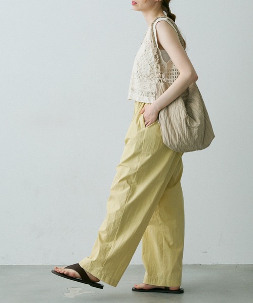 Crisp（クリスプ）の「２タックイージーパンツ（その他パンツ・レディース・ブラック/ブラウン/イエロー・FREE）」の10枚目の写真