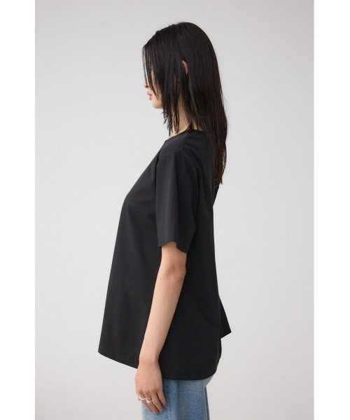 AZUL by moussy(アズールバイマウジー)の「フハクドッキングドロストトップス(Tシャツ/カットソー・レディース・オフホワイト/ブラック/ライトブルー・FREE)」の21枚目の写真