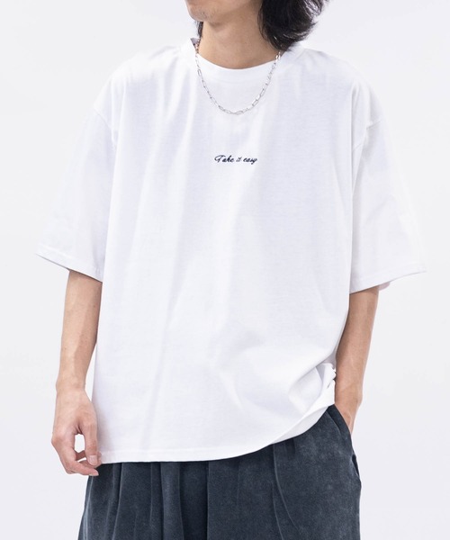 Naive magic（ナイーブマジック）の「【a】〔NAIVE MAGIC〕汗ジミ防止天竺 リラックスフィット Tシャツ（Tシャツ/カットソー・メンズ・ホワイト/ピンク/グレー/チャコールグレー・MEDIUM/LARGE）」の18枚目の写真