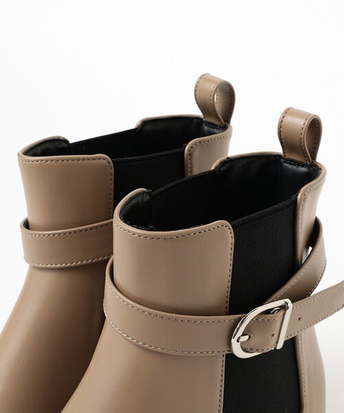 B:MING by BEAMS（ビーミングバイビームス）の「ベルト サイドゴア ブーツ（22.5～24.5cm）（ブーツ・レディース・ブラウン系その他4/ブラック・24.5cm/23.5cm/22.5cm）」の6枚目の写真