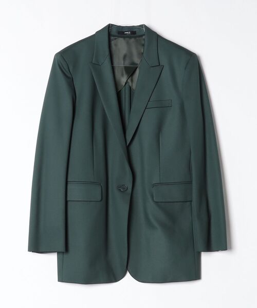 COMME CA(コムサ)の「【セットアップ対応】ポリエステルストレッチカレンダー ジャケット(スーツジャケット・レディース・ボルドー/ネイビー/グリーン・9号)」の1枚目の写真