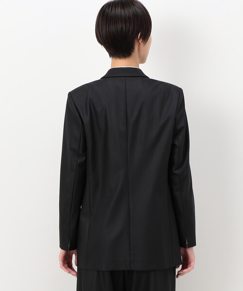 COMME CA(コムサ)の「【セットアップ対応】ポリエステルストレッチカレンダー ジャケット(スーツジャケット・レディース・ボルドー/ネイビー/グリーン・9号)」の8枚目の写真