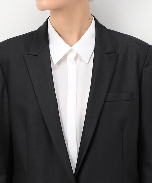 COMME CA(コムサ)の「【セットアップ対応】ポリエステルストレッチカレンダー ジャケット(スーツジャケット・レディース・ボルドー/ネイビー/グリーン・9号)」の9枚目の写真