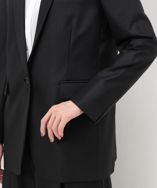 COMME CA(コムサ)の「【セットアップ対応】ポリエステルストレッチカレンダー ジャケット(スーツジャケット・レディース・ボルドー/ネイビー/グリーン・9号)」の11枚目の写真