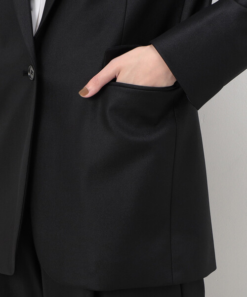 COMME CA(コムサ)の「【セットアップ対応】ポリエステルストレッチカレンダー ジャケット(スーツジャケット・レディース・ボルドー/ネイビー/グリーン・9号)」の13枚目の写真