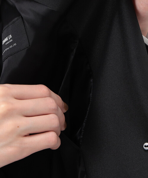 COMME CA(コムサ)の「【セットアップ対応】ポリエステルストレッチカレンダー ジャケット(スーツジャケット・レディース・ボルドー/ネイビー/グリーン・9号)」の16枚目の写真