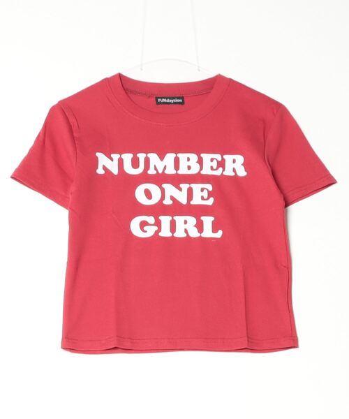 FUNdaysion(ファンデイション)の「ロゴショート丈半袖Tシャツ(Tシャツ/カットソー・レディース・レッド/ホワイト/イエロー・M)」の20枚目の写真