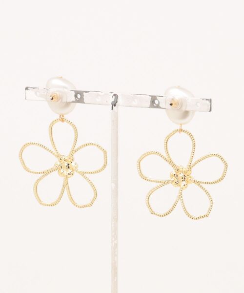 malco.ピアス　フラワーモチーフパールピアスブライダルピアス Jewelry – Malco.