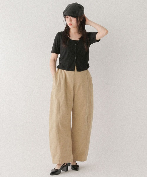 Heather(ヘザー)の「パターンメッシュ2PTEE 576435(Tシャツ/カットソー・レディース・オフホワイト/ブラック/グレー・FREE)」の10枚目の写真