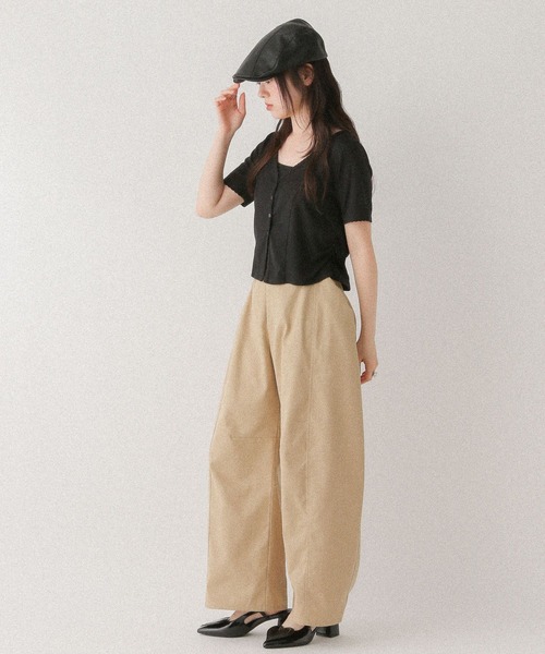 Heather(ヘザー)の「パターンメッシュ2PTEE 576435(Tシャツ/カットソー・レディース・オフホワイト/ブラック/グレー・FREE)」の11枚目の写真