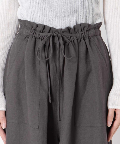 TITE IN THE STORE（ティテ　インザ　ストア）の「麻レーヨンイージーワイドパンツ（その他パンツ・レディース・ホワイト/ブラック/グレー・38）」の18枚目の写真