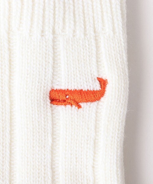 NOLLEY’S（ノーリーズ）の「【OCTAVE OCTAVE/オクターブ オクターブ】別注クジラクォーターリブソックス（ソックス/靴下・メンズ・ネイビー/オフホワイト/ブラック系その他/ブルー系その他・FREE）」の7枚目の写真