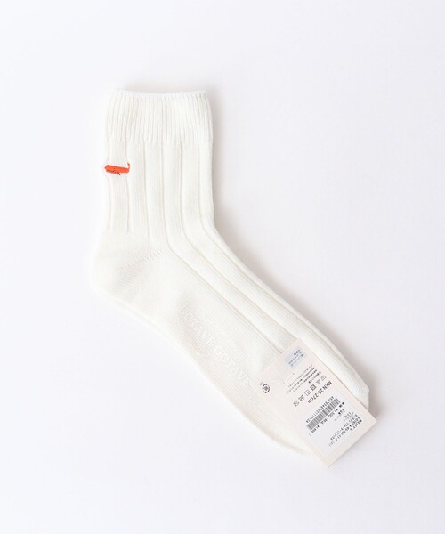 NOLLEY’S（ノーリーズ）の「【OCTAVE OCTAVE/オクターブ オクターブ】別注クジラクォーターリブソックス（ソックス/靴下・メンズ・ネイビー/オフホワイト/ブラック系その他/ブルー系その他・FREE）」の8枚目の写真