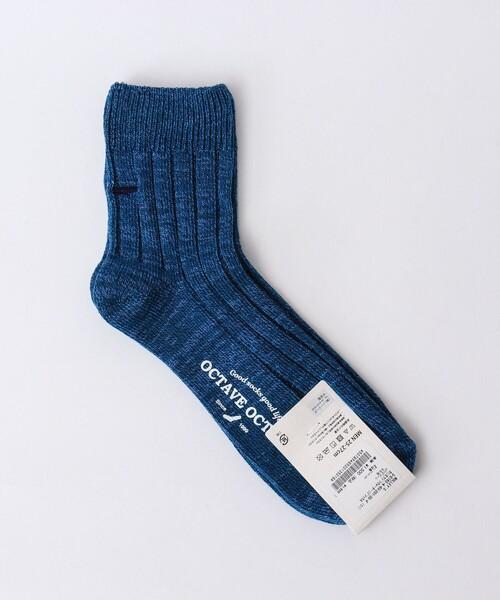 NOLLEY’S（ノーリーズ）の「【OCTAVE OCTAVE/オクターブ オクターブ】別注クジラクォーターリブソックス（ソックス/靴下・メンズ・ネイビー/オフホワイト/ブラック系その他/ブルー系その他・FREE）」の19枚目の写真