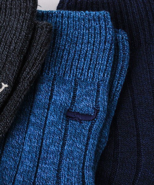 NOLLEY’S（ノーリーズ）の「【OCTAVE OCTAVE/オクターブ オクターブ】別注クジラクォーターリブソックス（ソックス/靴下・メンズ・ネイビー/オフホワイト/ブラック系その他/ブルー系その他・FREE）」の21枚目の写真