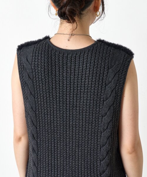 HUGO WÄR ベージュ ジレ AZUL BY MOUSSY | リネンライクジレ (ベスト ) |SHEL'TTER WEBSTORE