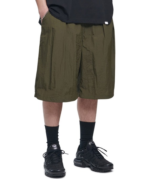 NOMANUAL(NOMANUAL)の「「NOMANUAL /ノーマニュアル」 SHADE BELTED SHORTS(カーゴパンツ・メンズ・カーキ/ライトブルー・LARGE)」の2枚目の写真