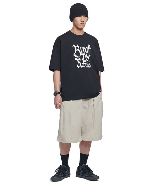 日本未入荷NOMANUALのSHADE BELTED SHORTS 全5色 セール】「NOMANUAL /ノーマニュアル」 SHADE BELTED SHORTS