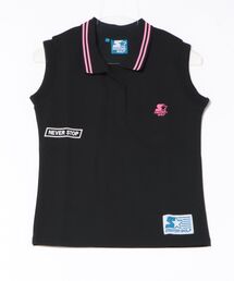 /STARTER GOLF/スターターゴルフ STARTERロゴ刺繍ノースリーブポロシャツレディース SG-123010