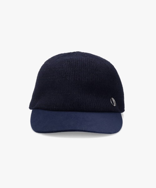 Chapeau d' O（シャポードオー）の「Chapeau d' O  TM Knit x Velour Cap / シャポードオー（キャップ・レディース・ネイビー/ライトベージュ・M/57.5cm）」の17枚目の写真